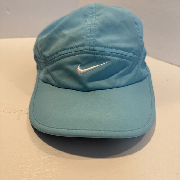 Vtg Y2k Nike Tailwind Featherlight 7 Panel Hat Mesh Aqua Teal Running Dri fit main image 4